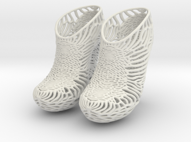 Mycelium Heel Shoes Women's US Size 11 in White Natural Versatile Plastic