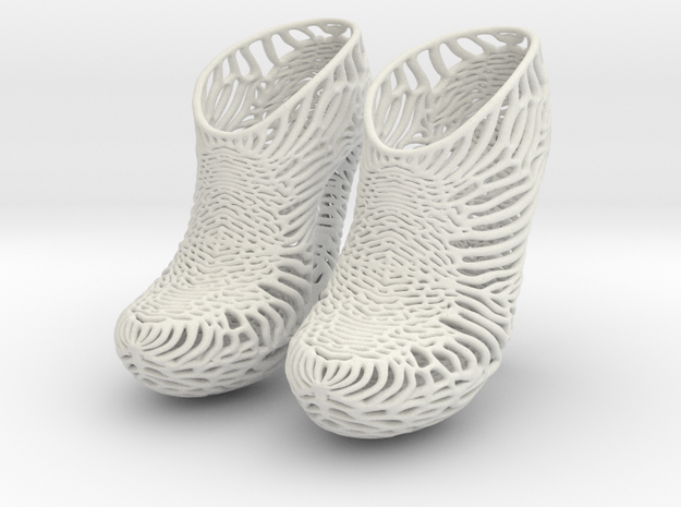Mycelium Heel Shoes Women's US Size 12.5 in White Natural Versatile Plastic