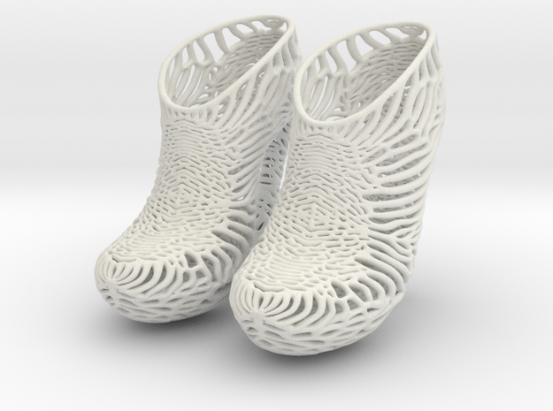 Mycelium Heel Shoes Women's US Size 6.5 in White Natural Versatile Plastic