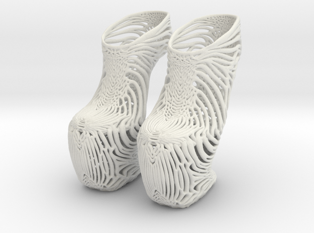Mycelium Wedge Shoes Women's US Size 7.5 in White Natural Versatile Plastic