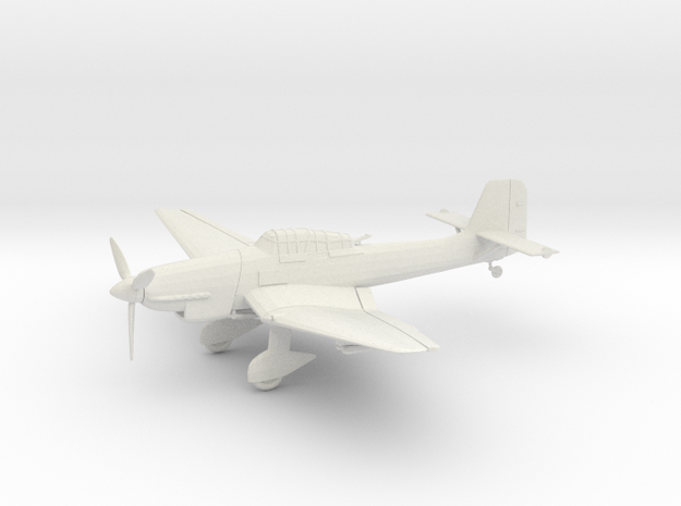 1/56 German Junkers Ju 87 in White Natural Versatile Plastic