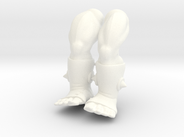 King Ahgo Legs VINTAGE in White Processed Versatile Plastic