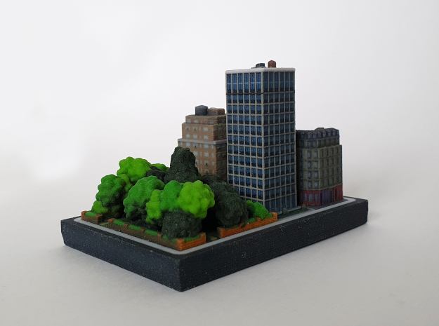 Residential tower 2x2 in Natural Full Color Sandstone