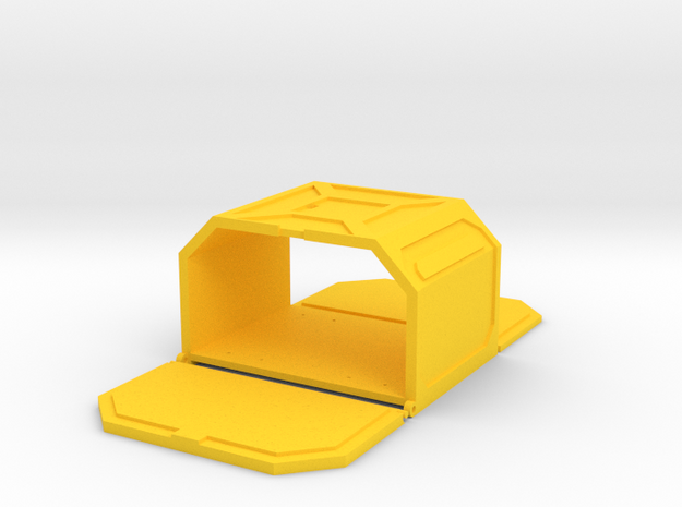 Starcom - Custom Pod 01 in Yellow Processed Versatile Plastic