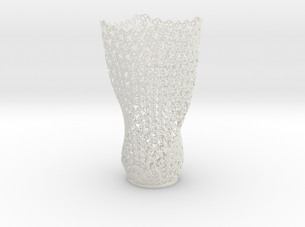Alhambra Vase in White Natural Versatile Plastic