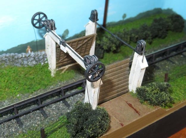 Listowel Lartigue Flying Gate Details (N Scale) in Smooth Fine Detail Plastic