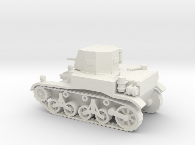 1/48 Scale M1A1 Light Tank in White Natural Versatile Plastic
