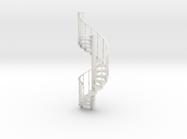 s-16-spiral-stairs-17-step-lh-2a in White Natural Versatile Plastic
