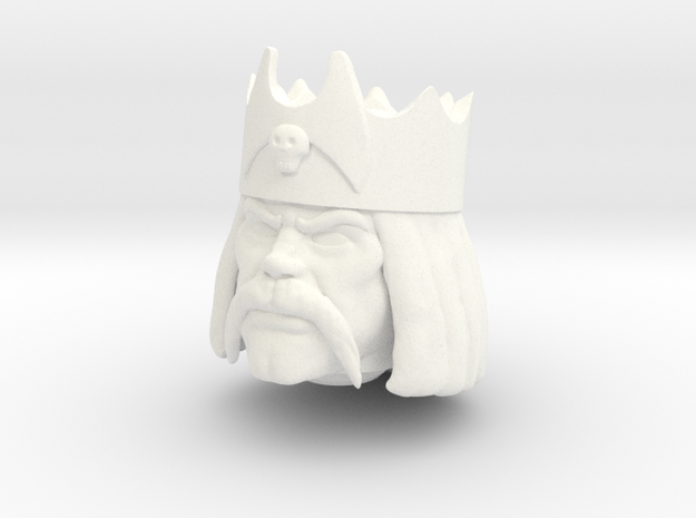 King Von Head VINTAGE in White Processed Versatile Plastic