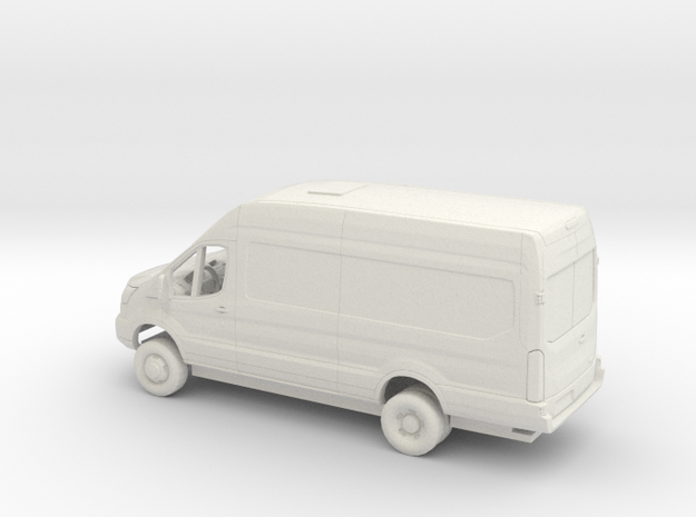 1/76 2018 Ford Transit High Delivery Extended Kit in White Natural Versatile Plastic
