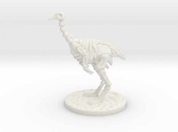 The Skeletal Ostrich mini in White Natural Versatile Plastic