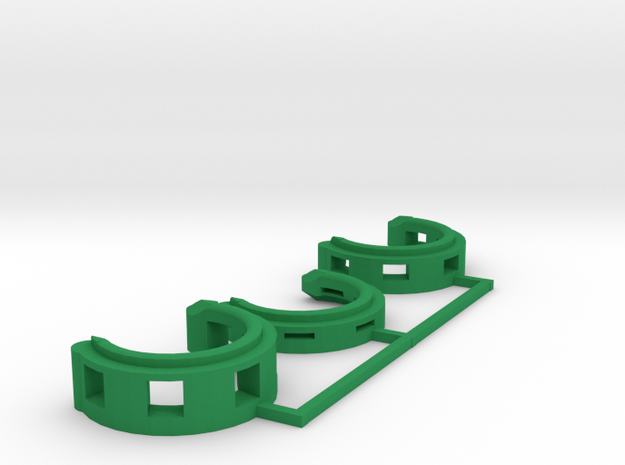 [Item C-23] STANDARD-MMF: Expan. Rings (set of 3) in Green Processed Versatile Plastic