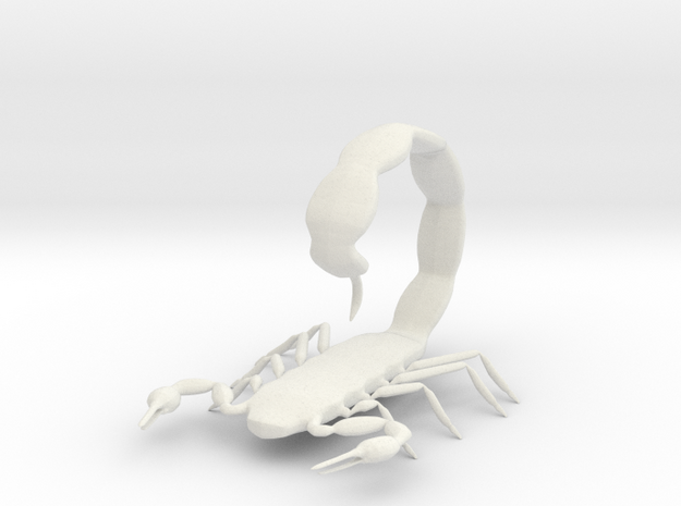 scorpion tail up in White Natural Versatile Plastic