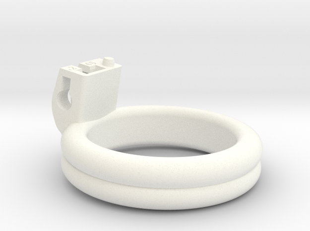 Cherry Keeper Ring - 46mm Double Flat +2° in White Processed Versatile Plastic