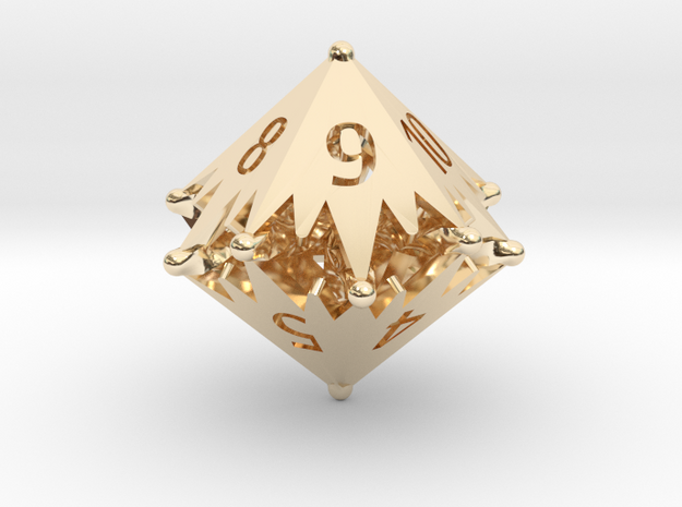 D10 Balanced - Starlight (Gold Plated) in 14k Gold Plated Brass