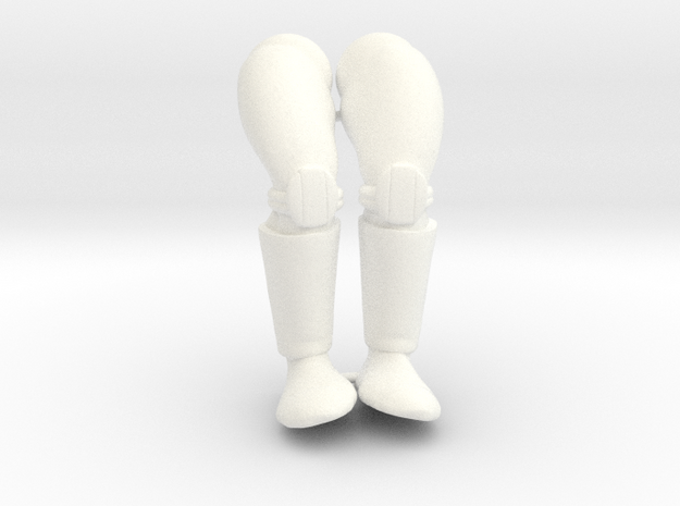 Intergalactic Police Legs VINTAGE in White Processed Versatile Plastic