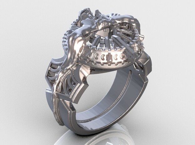 Ring Of The Lucii (FF XV) in Polished Silver