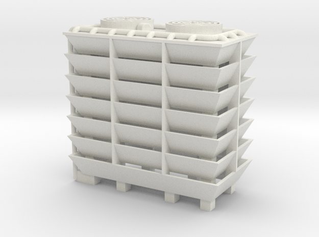 Cooling Tower - 1:64scale in White Natural Versatile Plastic
