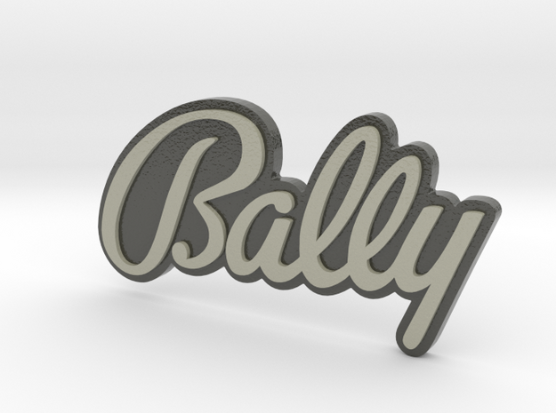 bally badge - 3 inch wide - coloured in Glossy Full Color Sandstone