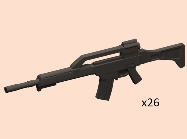 1/35 G36 assault rifle in Tan Fine Detail Plastic