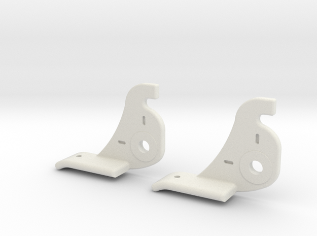 7/8" Atwood Window Latch (short) in White Natural Versatile Plastic