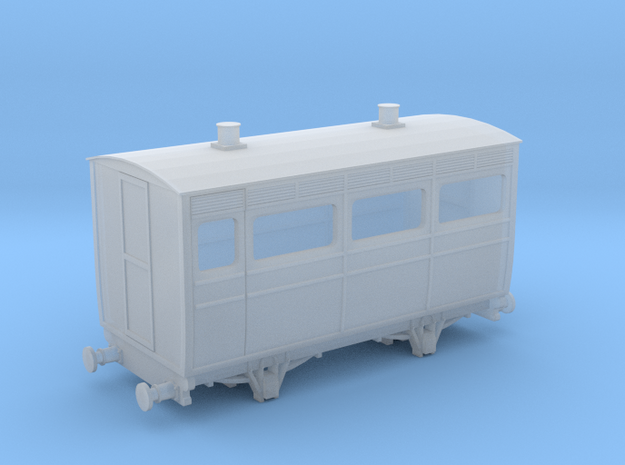 Pentewan Railway saloon carriage 009 in Tan Fine Detail Plastic