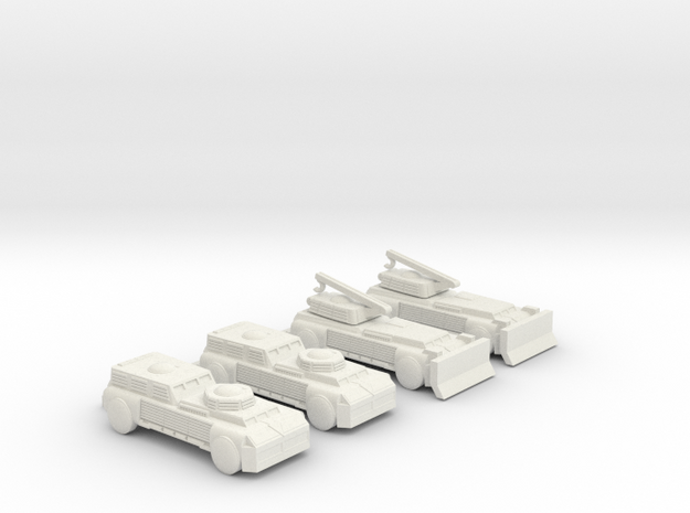 285 Scale Romulan Cassowary-Es and Cassowary-Cs  in White Natural Versatile Plastic