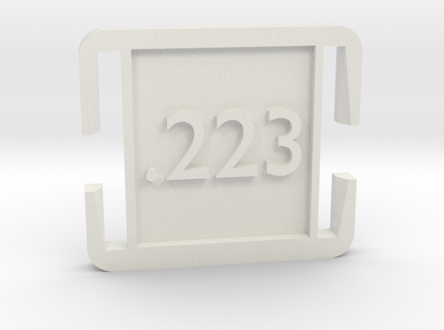 molle clip .223 in White Natural Versatile Plastic