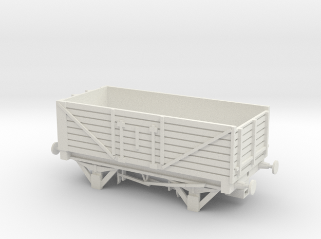 7 Plank Wagon V2 NEM in White Natural Versatile Plastic