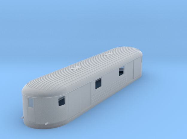 0-144fs-finnish-vr-dm7-railcar-goods-trailer in Smooth Fine Detail Plastic