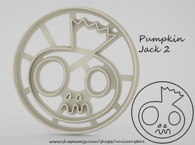 Cookie cutter Pumpkin Jack 2 in White Natural Versatile Plastic