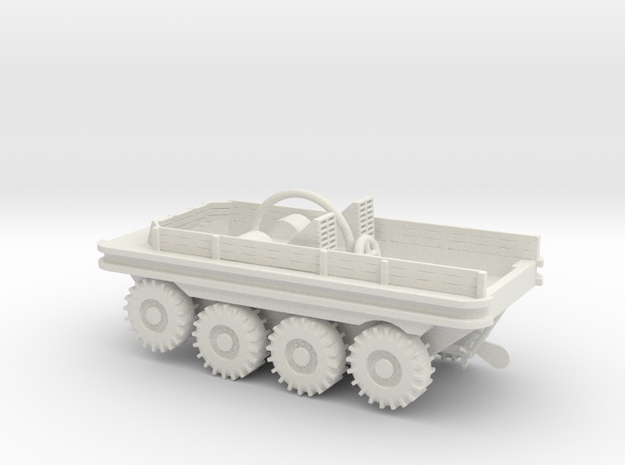 1/87 Scale Terrapin amphibious vehicle in White Natural Versatile Plastic