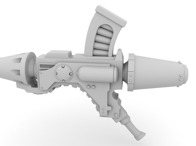Missile Launcher - Shoulder Mounted Sprue x2 in Tan Fine Detail Plastic