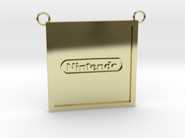 Nintendo Pendant (Contact to Add Stones) in 18K Yellow Gold