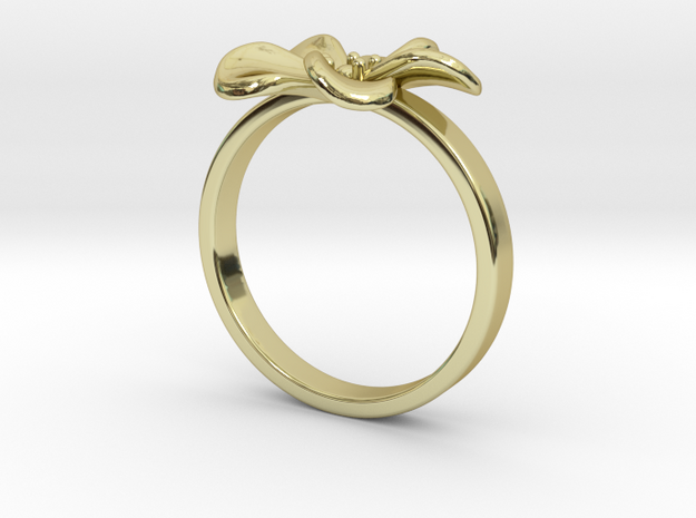 Flower Ring 98 (Contact to Add Stones) in 18K Yellow Gold