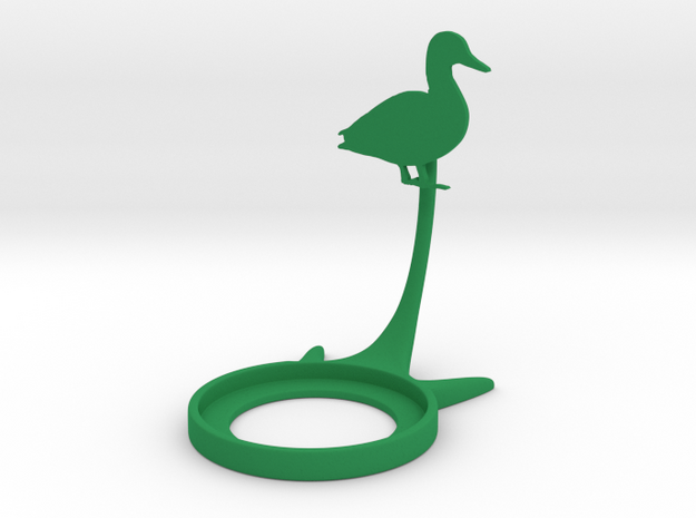 Animal Duck in Green Processed Versatile Plastic