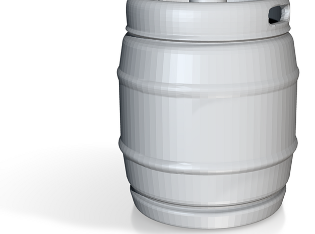 1:25 Chubby Beer Keg Gas Tank in Tan Fine Detail Plastic