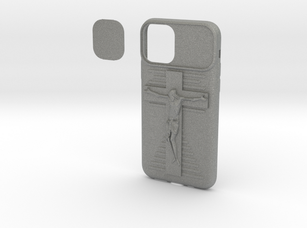 IPhone 11 Pro Jesus on Cross Cover in Gray PA12