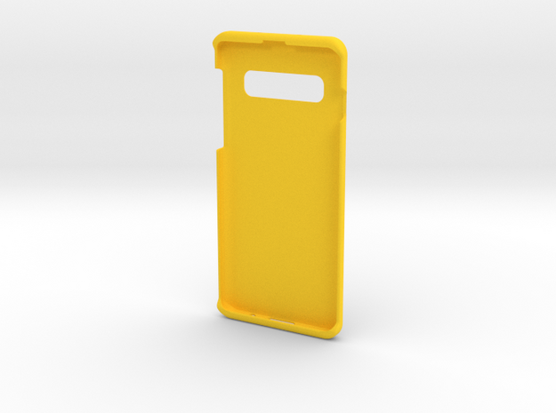 Samsung S10 jesus on Cross Cover in Yellow Processed Versatile Plastic