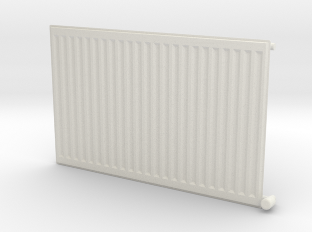 Wall Radiator Heater 1/24 in White Natural Versatile Plastic