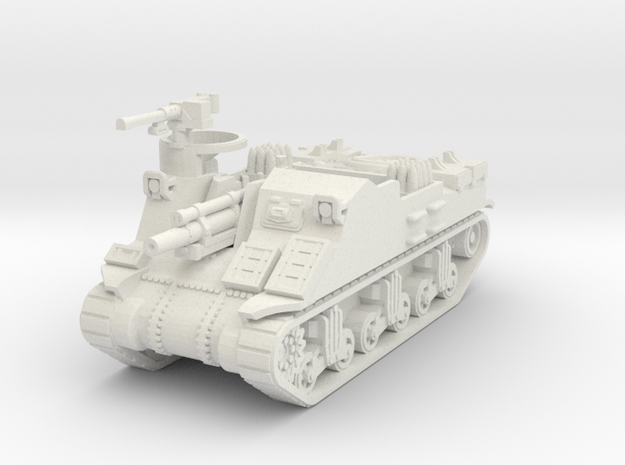 M7 Priest early 1/76 in White Natural Versatile Plastic