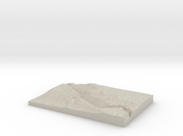 Model of Red Rock Canyon in Natural Sandstone