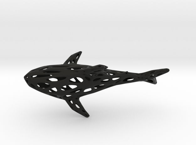 Big Digital Shark - 30cm in Black Natural Versatile Plastic
