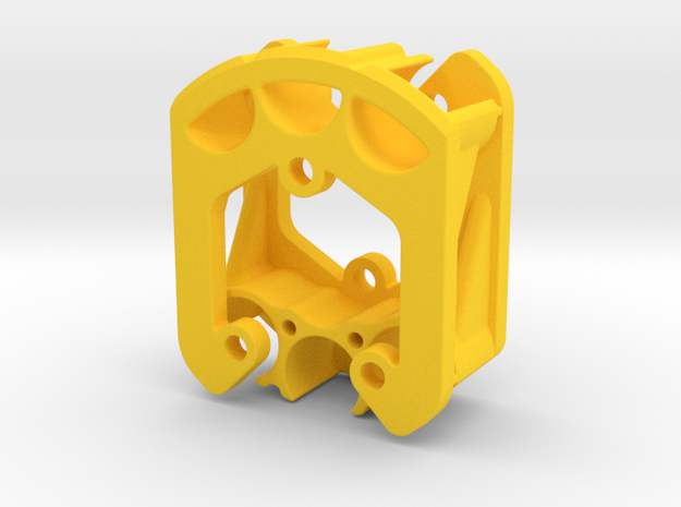 2x rear tungsten hanger 2.2 Vanquish portal axle in Yellow Processed Versatile Plastic