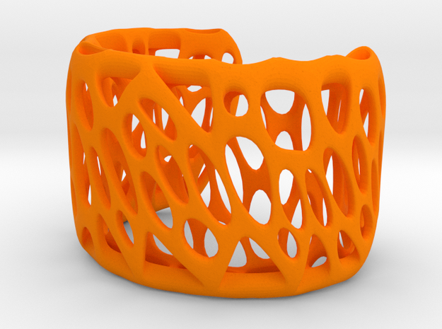 Bio Wired Bracelet in Orange Processed Versatile Plastic