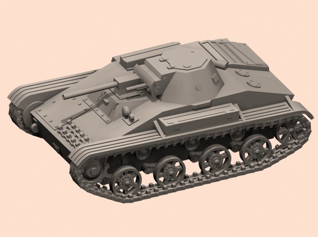 1/87 T-60 tank in Tan Fine Detail Plastic