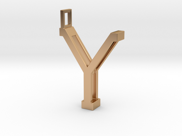 letter Y monogram pendant