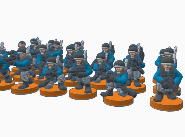 Secessionists Fleet Troopers in Tan Fine Detail Plastic