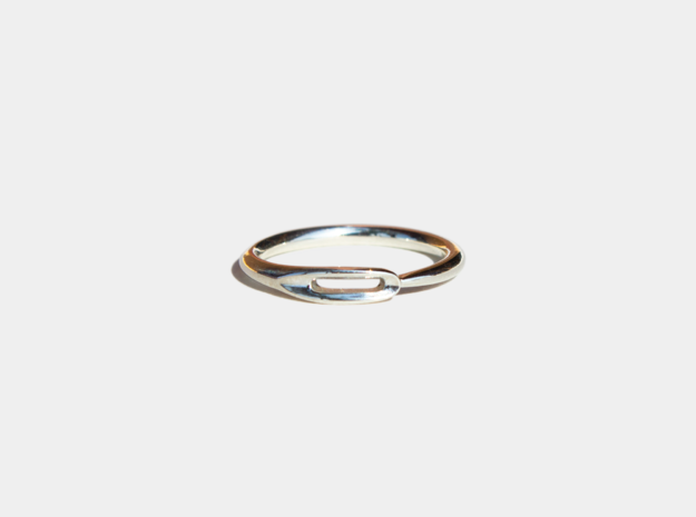 Closed Needle Ring in Polished Silver: 7 / 54