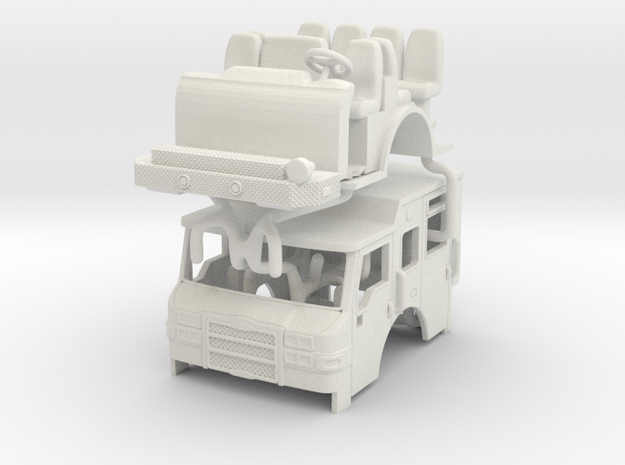 1/64 Pierce Velocity PUC Cab V2 in White Natural Versatile Plastic
